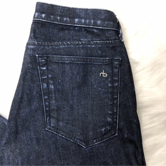 Rag & Bone Ice Blue Dash Trouser Cropped Jeans - Picture 3 of 7